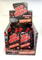 Pop Rocks Erdbeer, knisterndes Brausepulver, Klassiker!, 50 Beutel