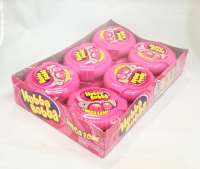 Hubba Bubba Kaugummi, Erdbeer, 12 Rollen a 56g