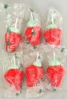 Schaumzucker Erdbeeren, bekannt von der Chilbi, einzeln verpackt, 6 Stück