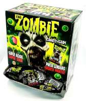 Fini Zombie Kaugummi, mit grüner saurer Füllung, 200 Stück im Verkaufsdisplay