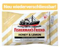Fishermans Friend Honey & Lemon, jetzt ab Lager lieferbar, 24 Beutel a 25g