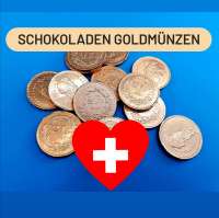 Schokoladen-Goldmünzen CHF 2.-, 500g, ca. 150 Stück
