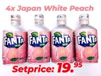Fanta White Peach Japan, Aludose mit Schraubverschluss! 4er Set