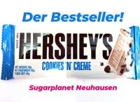 Hersheys CookiesnCreme Riegel, weisse Schokolade