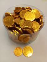 Schweizer Schoggi Mnzen, Goldmnzen 2 & 5 Franken