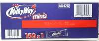 Milky Way Minis, Schoggi-Riegel, Schokolade, Catering Box, Gastropack, 150 Riegel
