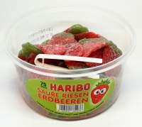 Haribo saure Riesen Erdbeeren, 75 Stck in der Frischebox
