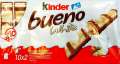 Kinder Bueno White, weisse Schoggi, 2 Pack mit 10x2 Riegel, einzeln verpackt